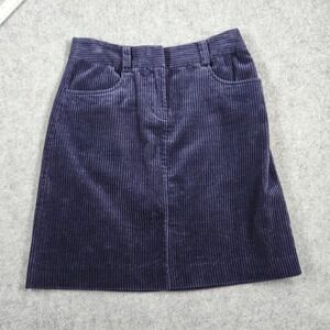 Boden Corduroy Skirt Womens 4R Navy Blue Mini A-Line Cotton WG372
